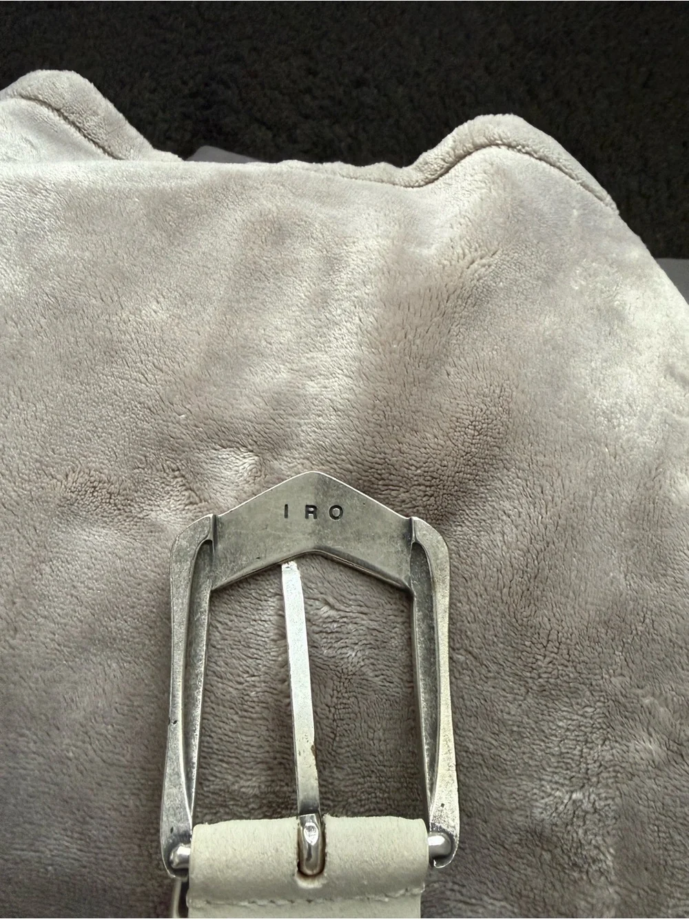 IRO Beige Leather Belt